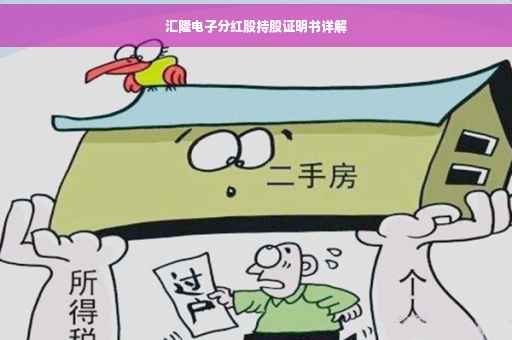 汇隆电子分红股持股证明书详解