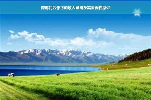 跨部门合作下的收入证明及其重要性探讨 跨部门合作下的收入证明及其重要性探讨