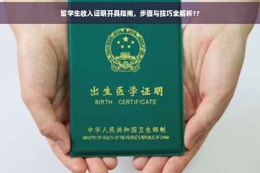 留学生收入证明开具指南，步骤与技巧全解析??