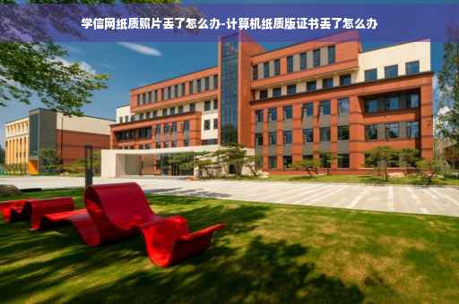 学信网纸质照片丢了怎么办-计算机纸质版证书丢了怎么办