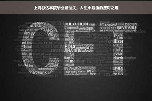 上海杉达学院毕业证遗失，人生小插曲的应对之道