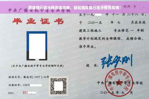 阳泉银行流水修改全攻略，轻松搞定银行流水修改指南！
