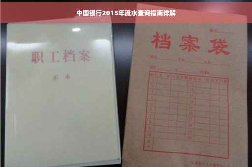 中国银行2015年流水查询指南详解