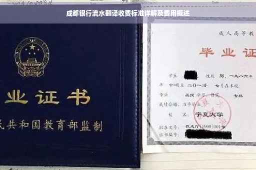 成都银行流水翻译收费标准详解及费用概述