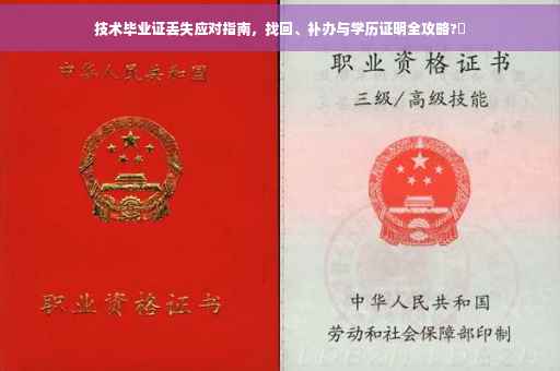 技术毕业证丢失应对指南，找回、补办与学历证明全攻略?✨