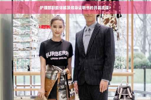 护理部职能详解及危急证明书的开具流程?