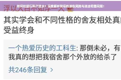 如何拉银行账户流水？深度解析背后的潜在风险与违法犯罪问题！
