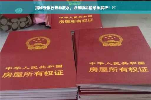 揭秘去银行查看流水，必备物品清单全解析！?✨