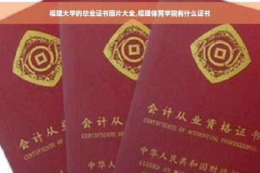 福建大学的毕业证书图片大全,福建体育学院有什么证书