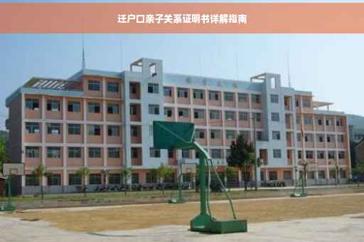迁户口亲子关系证明书详解指南
