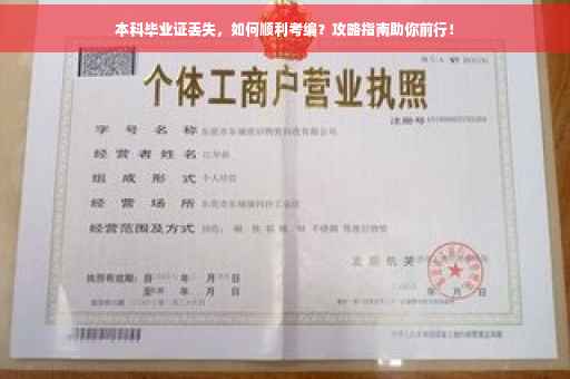 本科毕业证丢失，如何顺利考编？攻略指南助你前行！