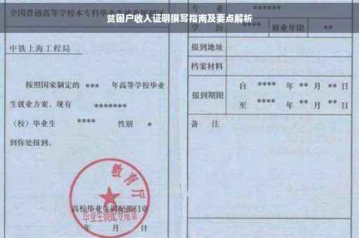 贫困户收入证明撰写指南及要点解析