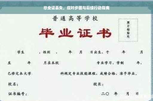 毕业证丢失，应对步骤与后续行动指南