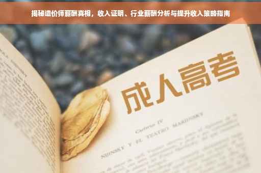 揭秘造价师薪酬真相，收入证明、行业薪酬分析与提升收入策略指南