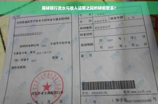 揭秘银行流水与收入证明之间的秘密联系?