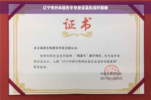 辽宁专升本报名中毕业证丢失应对策略