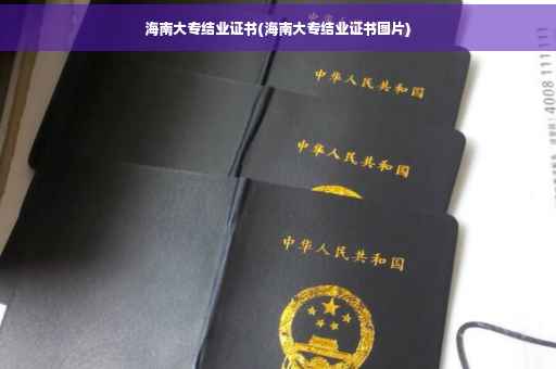 海南大专结业证书(海南大专结业证书图片)