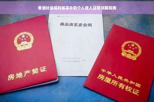 香港社会福利体系中的个人收入证明详解指南