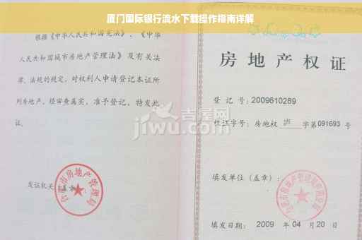 厦门国际银行流水下载操作指南详解