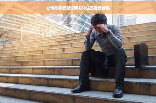公司名称变更证明书详述历程及结果