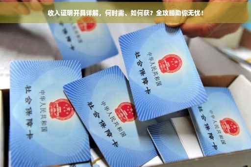 收入证明开具详解，何时需、如何获？全攻略助你无忧！