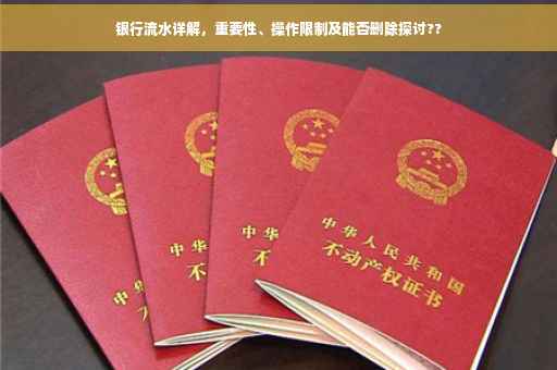 银行流水详解，重要性、操作限制及能否删除探讨??