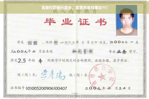高效打印银行流水，实用方法与建议??✨