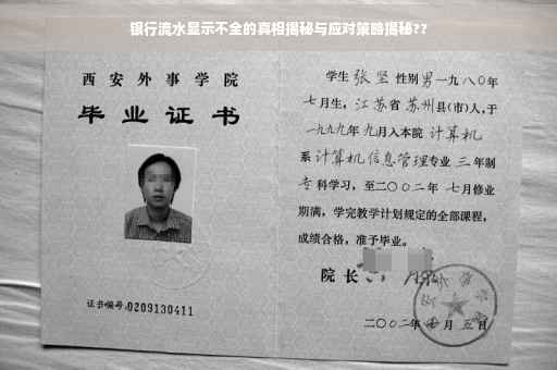 银行流水显示不全的真相揭秘与应对策略揭秘??