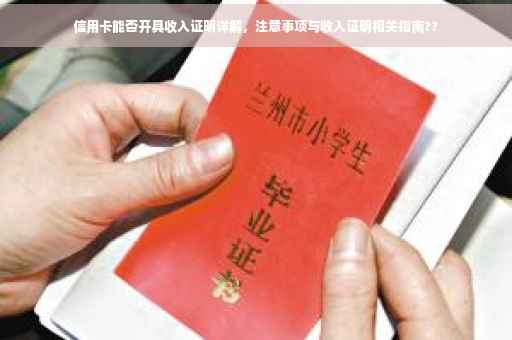 信用卡能否开具收入证明详解，注意事项与收入证明相关指南??