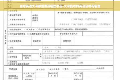 自考英语大专都需要买哪些书籍-大专能考的英语证书有哪些