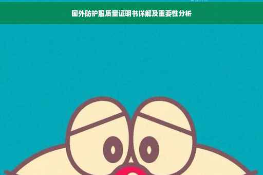 国外防护服质量证明书详解及重要性分析