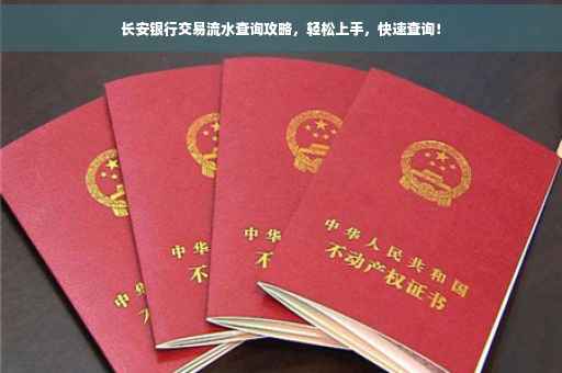 长安银行交易流水查询攻略，轻松上手，快速查询！