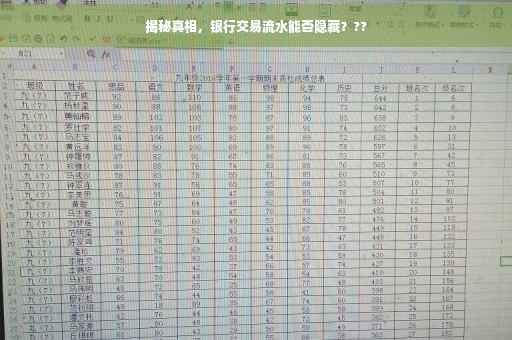 揭秘真相，银行交易流水能否隐藏？??