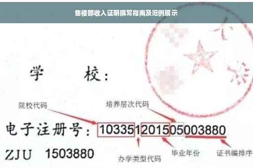 售楼部收入证明撰写指南及范例展示