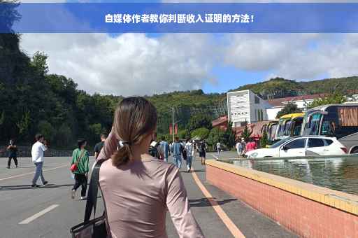 自媒体作者教你判断收入证明的方法！