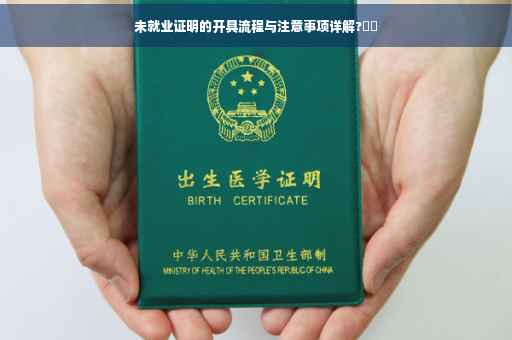 未就业证明的开具流程与注意事项详解?⚡️