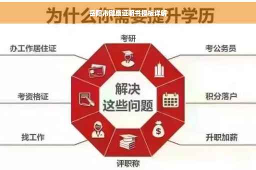 岳阳市健康证明书模板详解
