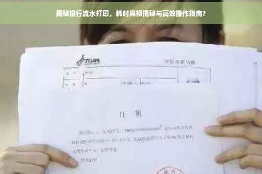 揭秘银行流水打印，耗时真相揭秘与高效操作指南?