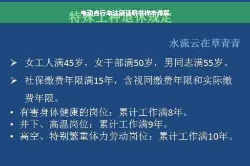 电动自行车注销证明书样本详解