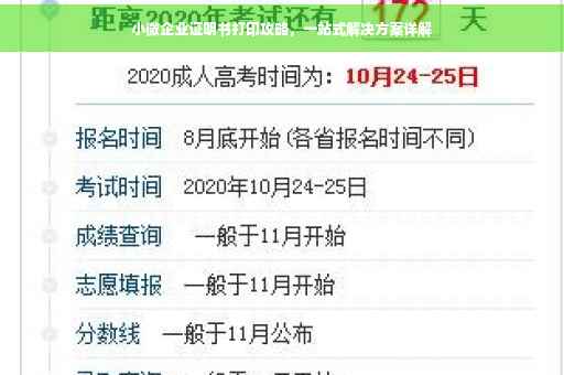 小微企业证明书打印攻略，一站式解决方案详解
