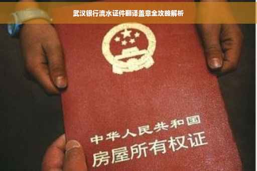 武汉银行流水证件翻译盖章全攻略解析