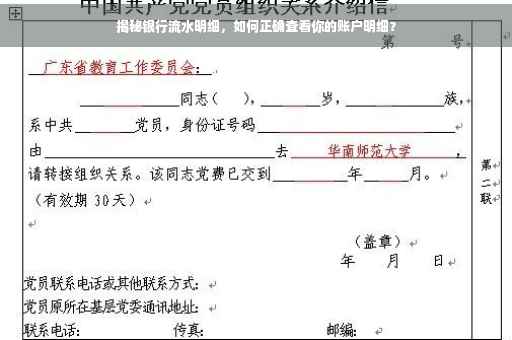 揭秘银行流水明细，如何正确查看你的账户明细？