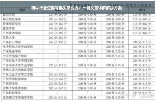 初中毕业证编号丢失怎么办？一篇文章详解解决方案！