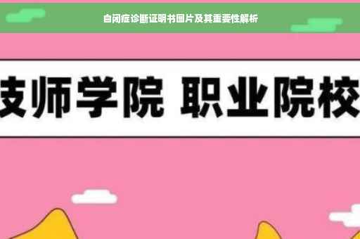 自闭症诊断证明书图片及其重要性解析