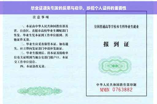 毕业证遗失引发的反思与启示，珍视个人证件的重要性
