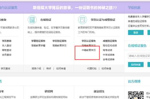 斯坦福大学背后的故事，一份证明书的神秘之旅??
