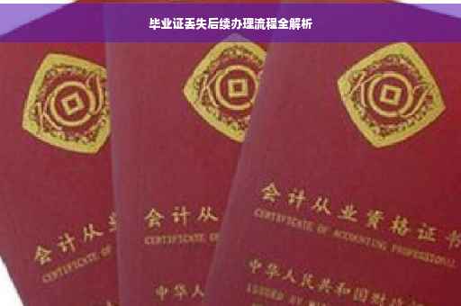 毕业证丢失后续办理流程全解析