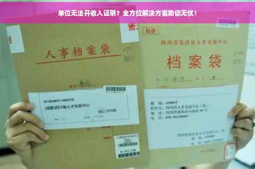 单位无法开收入证明？全方位解决方案助你无忧！