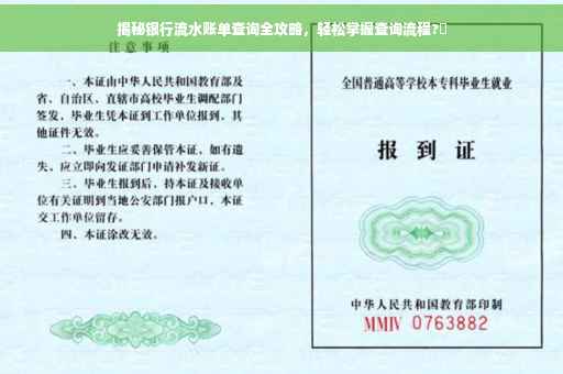揭秘银行流水账单查询全攻略，轻松掌握查询流程?✨