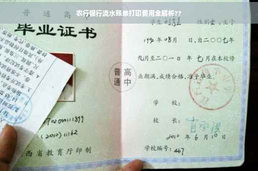 农行银行流水账单打印费用全解析??